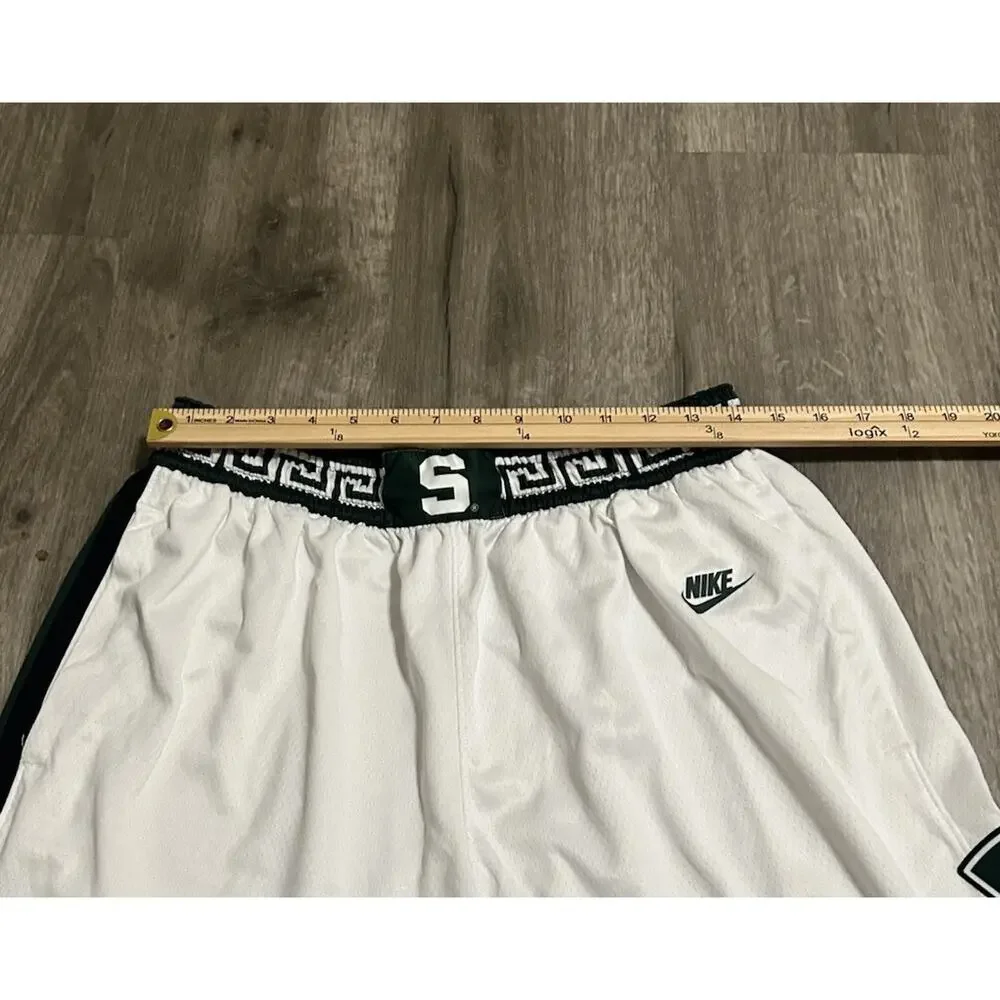 Nike Michigan State Spartans Basketball Shorts Mens XL Throwback Game Player